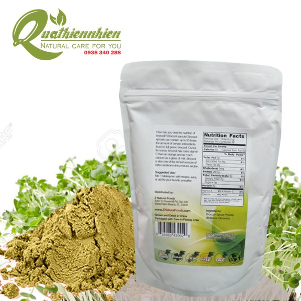 Bột Mầm Bông Cải Xanh - Organic Broccoli Sprout Powder